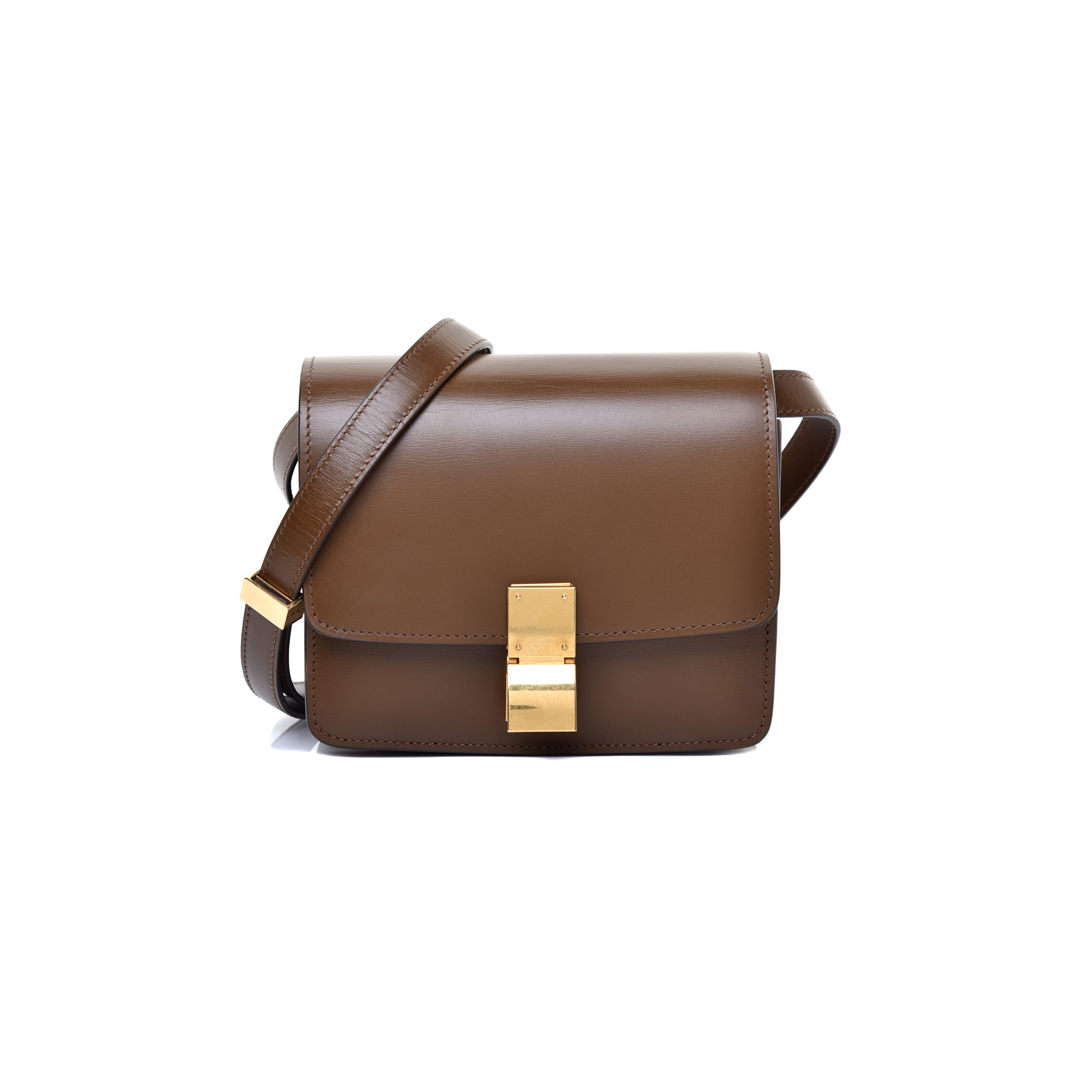 CELIN SMALL SHOULDER BAG IN CLASSIC STRIPED CALFSKIN 189183DLS.38NF (16*13*7cm)